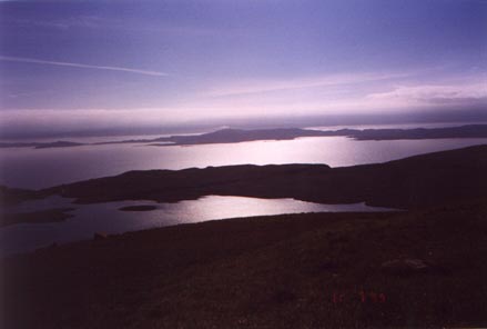 Pohled na moře z ostrova Skye, Skotsko